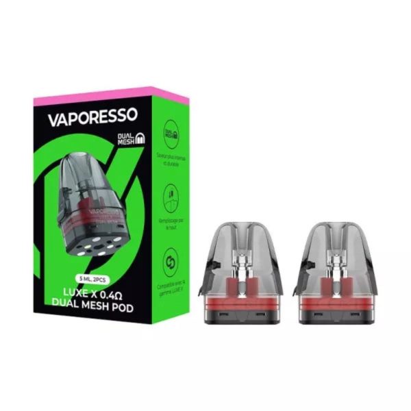 Pod Vaporesso LUXE X Dual Mesh 5ml 2 pezzi 0.4 ohm 0.6 ohm