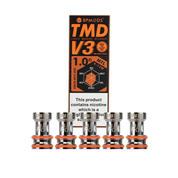 Coil TMD Mesh V3 BP Mods 5 pezzi 0.3 0.5 0.8 1.0 ohm