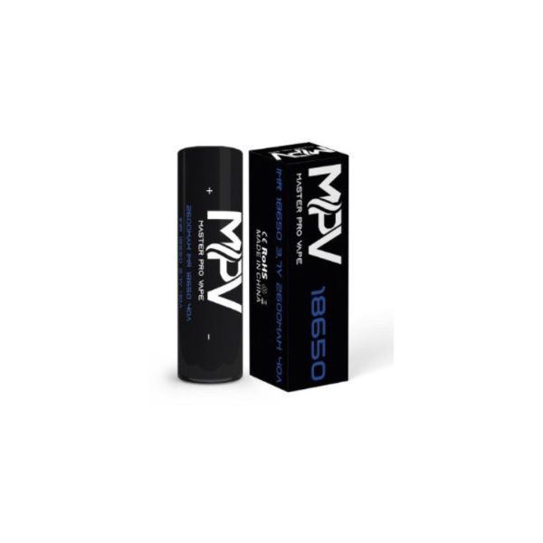 Batteria 18650 MPV 2600mAh high drain 20A CDR 40A peak flat top